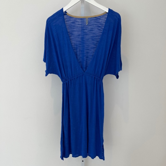 VITAMIN A BLUE BEACH COVER-UP DRESS SIZE SMALL NWOTS! - Picture 3 of 16